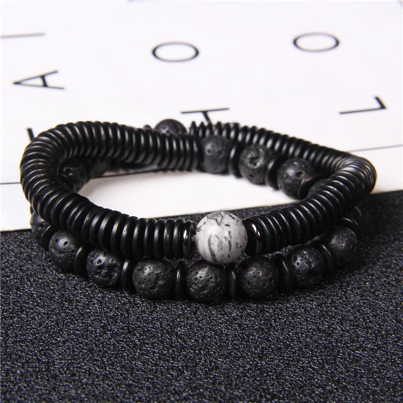 Men Bracelets Set Natural Black Lava Stone Bracelet 10 mm Royal Blue Tiger Eye Bangle Coconut Wood Chips Women Pulsera Jewelry
Men Bracelets Set Natural Black Lava Stone Bracelet 10 mm Royal Blue Tiger Eye Bangle Coconut Wood Chips Women Pulsera Jewelry