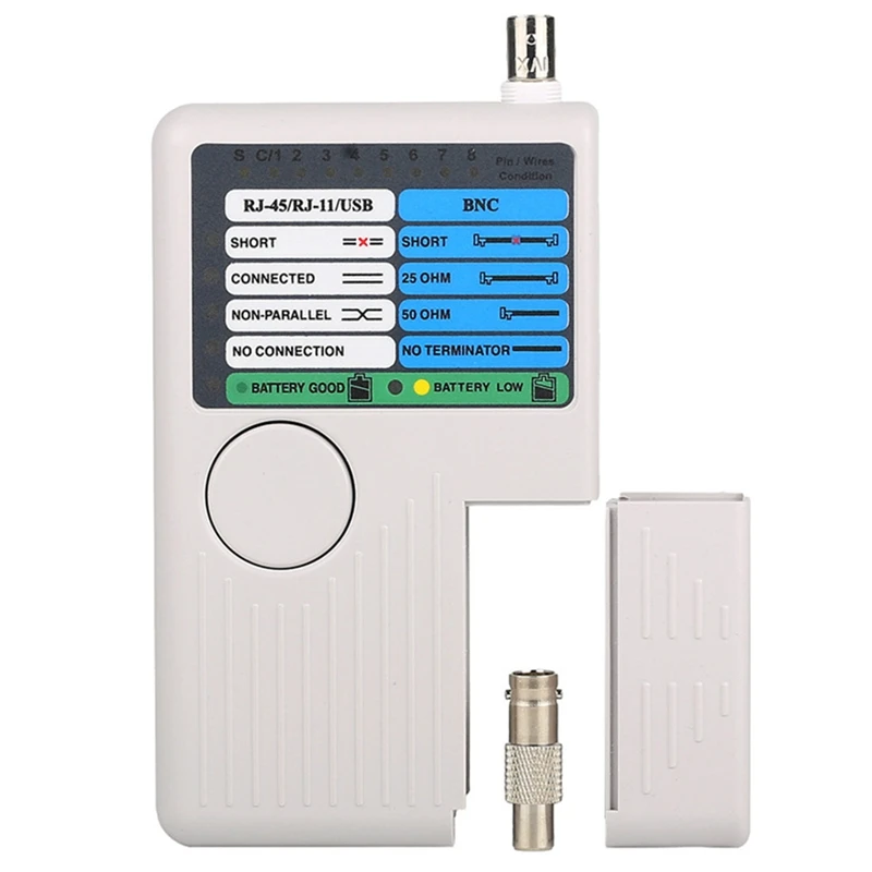 Новый удаленный тестер RJ11 RJ45 USB BNC LAN сетевого кабеля для UTP STP LAN кабелей трекер детектор Инструмент высшего качества
Новый удаленный тестер RJ11 RJ45 USB BNC LAN сетевого кабеля для UTP STP LAN кабелей трекер детектор Инструмент высшего качества