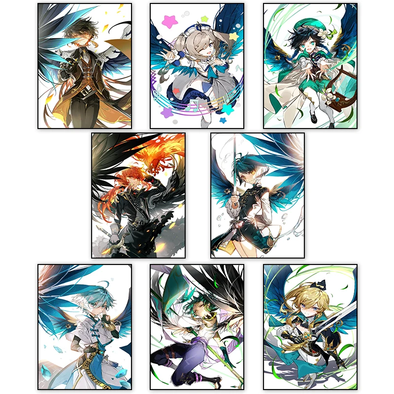Genshin Impact Anime Posters And Prints Classic Game Figure Wing Canvas Painting Living Room Bedroom Home Decor Wall Art Picture
Genshin Impact Anime Posters And Prints Classic Game Figure Wing Canvas Painting Living Room Bedroom Home Decor Wall Art Picture