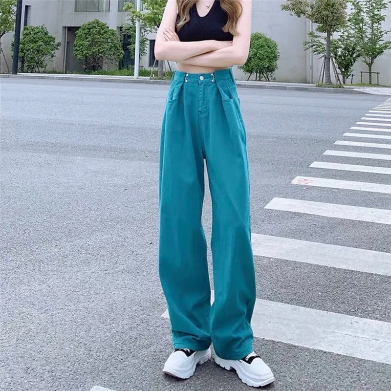 Summer High Waist Jeans For Women Plus Size Loose Wide Leg Vintage Female Denim Pants Casual Straight Trousers
Summer High Waist Jeans For Women Plus Size Loose Wide Leg Vintage Female Denim Pants Casual Straight Trousers