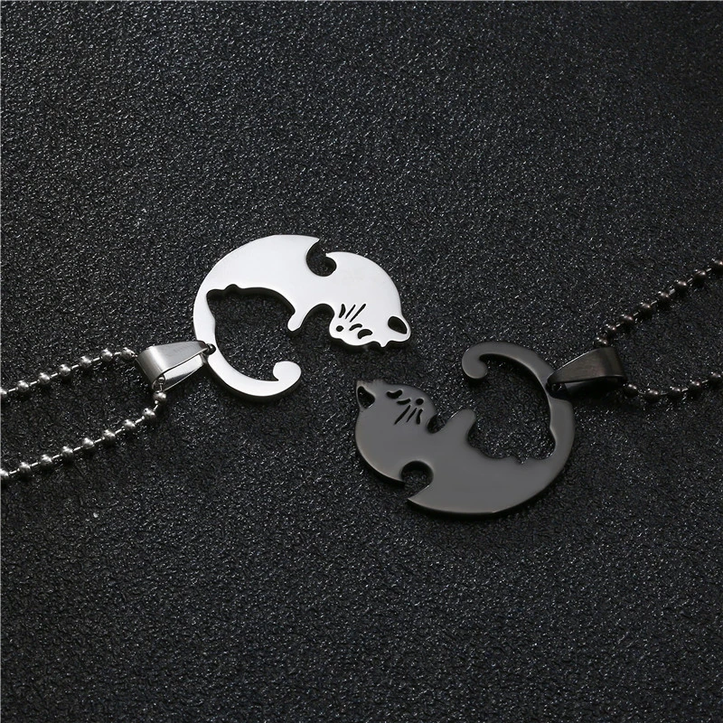 Cute Simple Heart-Shaped Round Cat Pendant Necklace Trendy Hip-Hop Style Couple Pendant Clavicle Chain Jewelry Best Gift
Cute Simple Heart-Shaped Round Cat Pendant Necklace Trendy Hip-Hop Style Couple Pendant Clavicle Chain Jewelry Best Gift