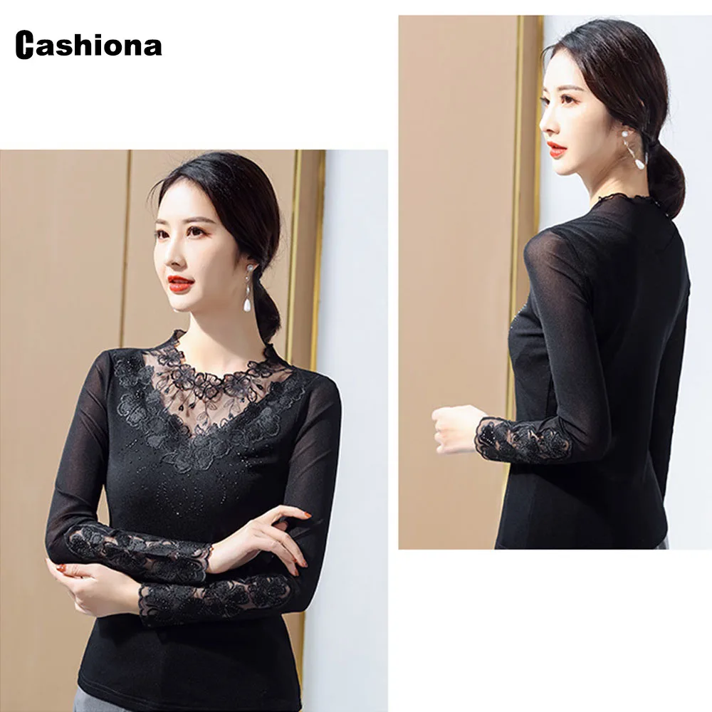 Cashiona Plus Size Women Elegant Leisure Shirt 2021 New Spring Autumn Patchwork Lace Top Kpop Style Transparent Shirt Clothing
Cashiona Plus Size Women Elegant Leisure Shirt 2021 New Spring Autumn Patchwork Lace Top Kpop Style Transparent Shirt Clothing