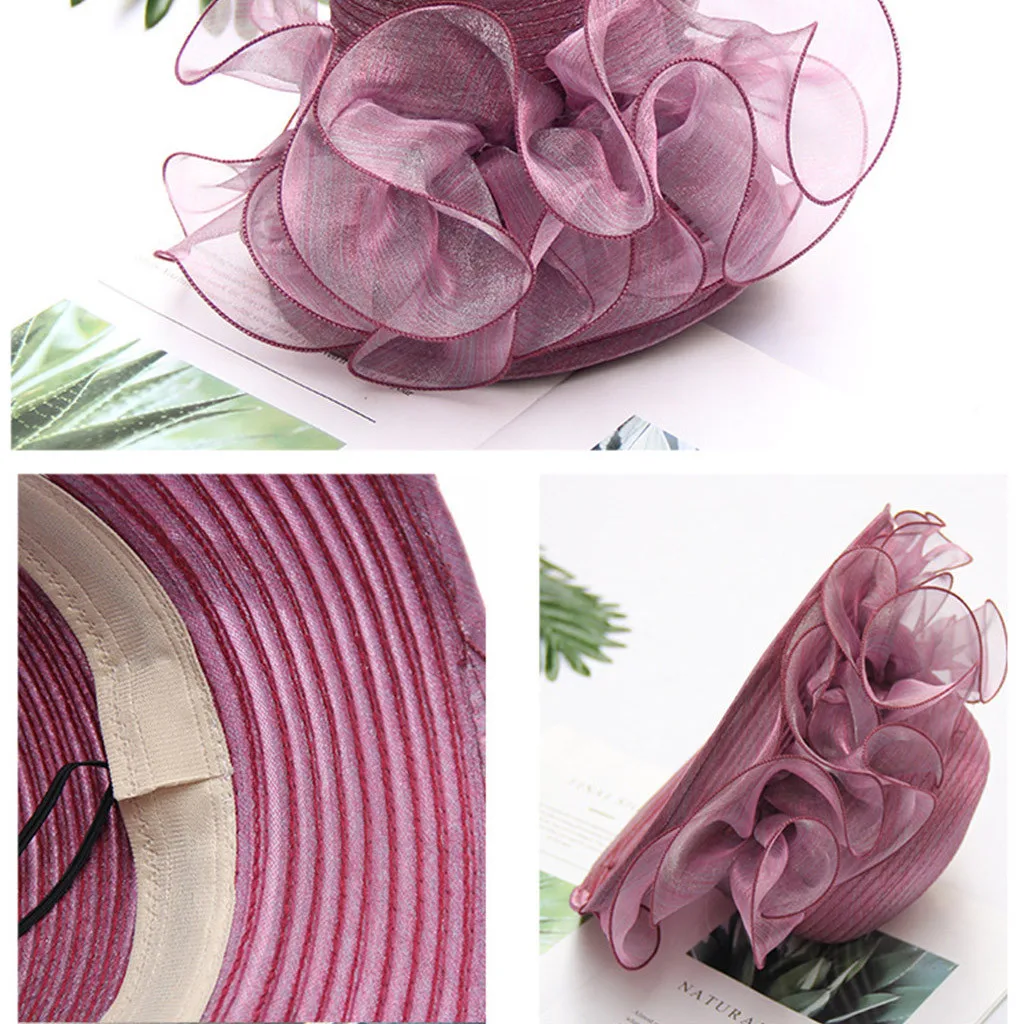 Women's Summer Women Wedding Formal Organza Hat Church Kentucky Derby Fascinator Bridal Tea Party Hat
Women's Summer Women Wedding Formal Organza Hat Church Kentucky Derby Fascinator Bridal Tea Party Hat