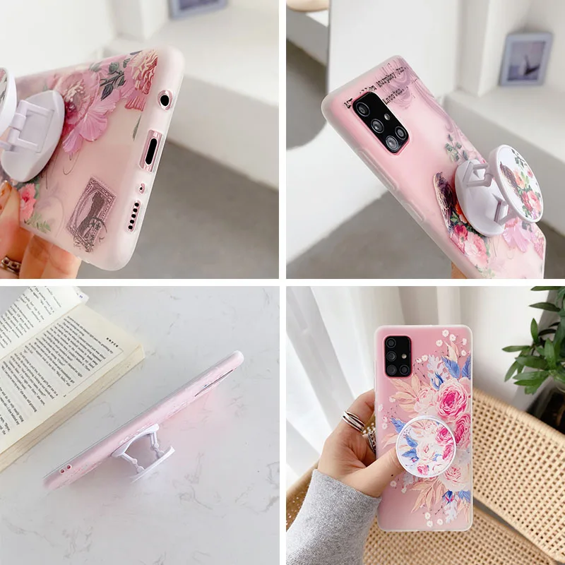 Flower Holder Stand Case For Samsung S20 FE A71 A51 Case On Samsung Galaxy A50 A70 S20 Plus S9 S10 S8 Lite S10e Ultra Soft Cover
Flower Holder Stand Case For Samsung S20 FE A71 A51 Case On Samsung Galaxy A50 A70 S20 Plus S9 S10 S8 Lite S10e Ultra Soft Cover