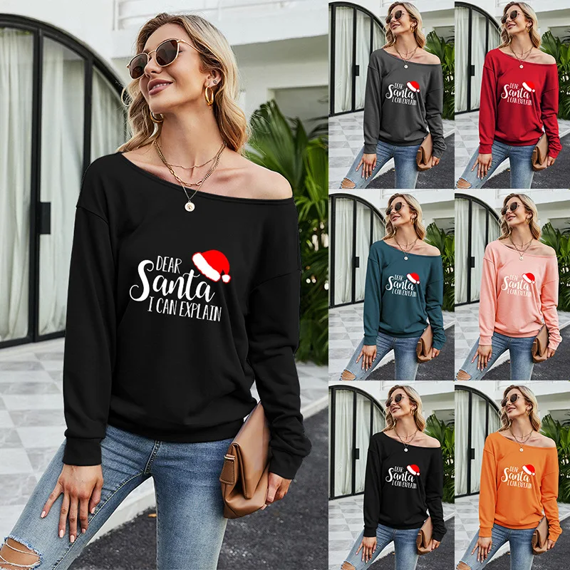 Phantasy Women Student Santa Printed Sweatshirt Casual Loose Pullover Long Sleeve Letter Shirt Holiday Outdoor Streetwear Hoodie
Phantasy Women Student Santa Printed Sweatshirt Casual Loose Pullover Long Sleeve Letter Shirt Holiday Outdoor Streetwear Hoodie