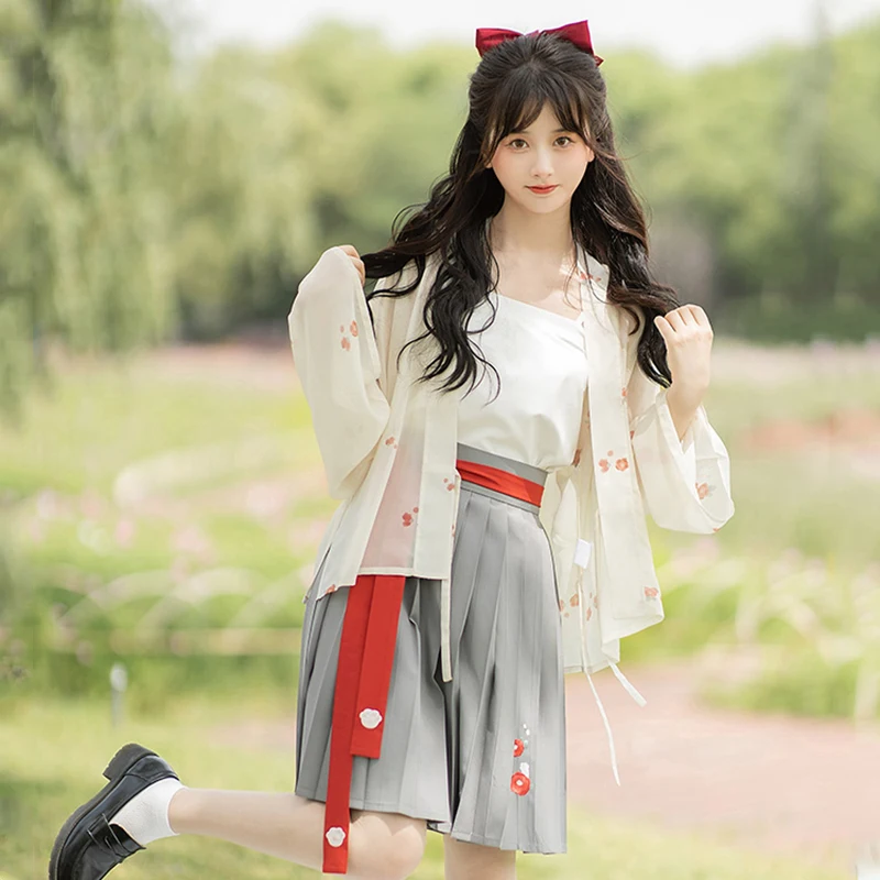 Improved Hanfu Women Feastival Outfit Fairy Clothes Summer Cosplay Costume Pleated Skirt Folk Dancewear Stage Costume DL8166
Improved Hanfu Women Feastival Outfit Fairy Clothes Summer Cosplay Costume Pleated Skirt Folk Dancewear Stage Costume DL8166