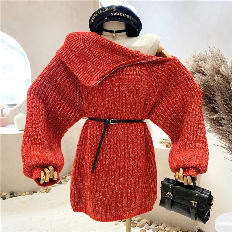 New Women's Clothing 2021 Autumn Winter Zipper Turtleneck Two wear design pullover Tops Knitted Sweater Jumper Soft Warm Pull
New Women's Clothing 2021 Autumn Winter Zipper Turtleneck Two wear design pullover Tops Knitted Sweater Jumper Soft Warm Pull