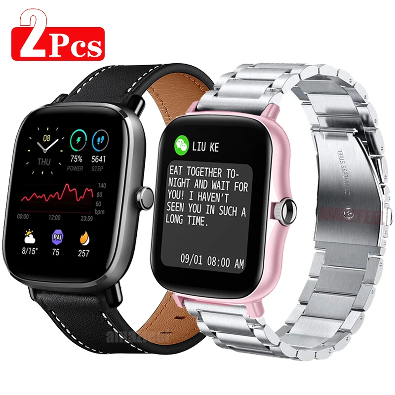 Ремешок из натуральной кожи для Xiaomi Amazfit Bip U Pro S Lite, металлический браслет для смарт-часов Huami Amazfit GTS 2 mini
Ремешок из натуральной кожи для Xiaomi Amazfit Bip U Pro S Lite, металлический браслет для смарт-часов Huami Amazfit GTS 2 mini