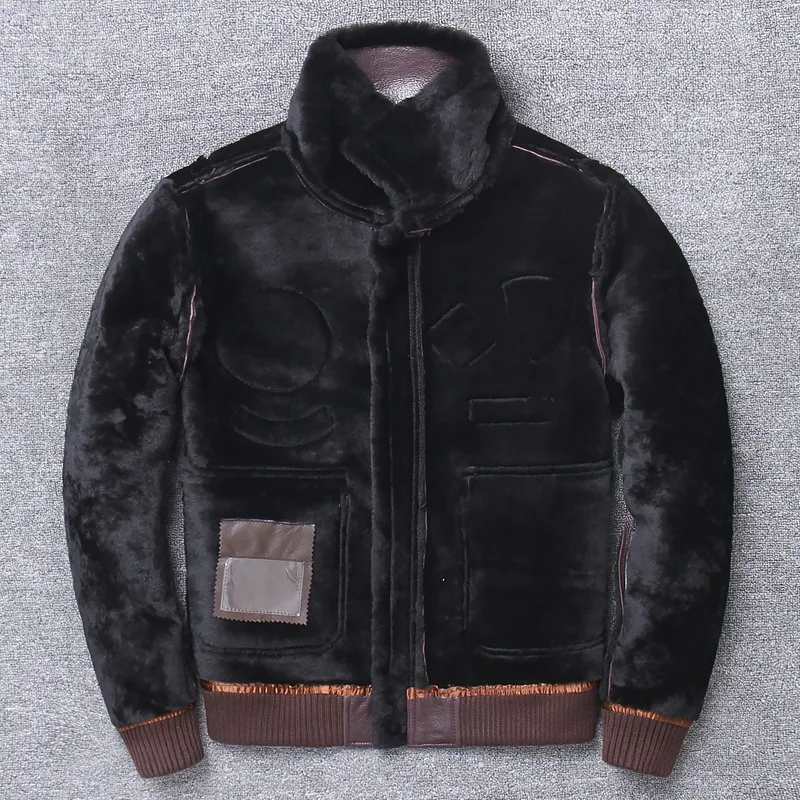 Men 2021 New Shearling Flight Top Gun Air Force Pilot Jacket Casual Wool Liner B3 Bomber Jackets Russia Winter Coats
Men 2021 New Shearling Flight Top Gun Air Force Pilot Jacket Casual Wool Liner B3 Bomber Jackets Russia Winter Coats