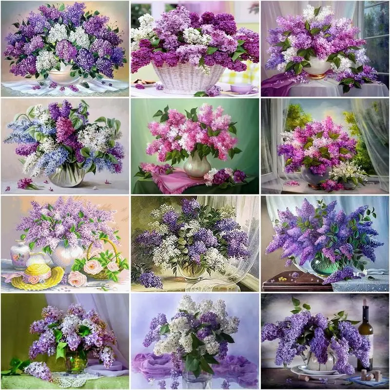 CHENISTORY Diamond Painting Flowers Full Drill Square Round Diamond Embroidery Purple Lavender Picture Of Rhinestones Home Decor
CHENISTORY Diamond Painting Flowers Full Drill Square Round Diamond Embroidery Purple Lavender Picture Of Rhinestones Home Decor