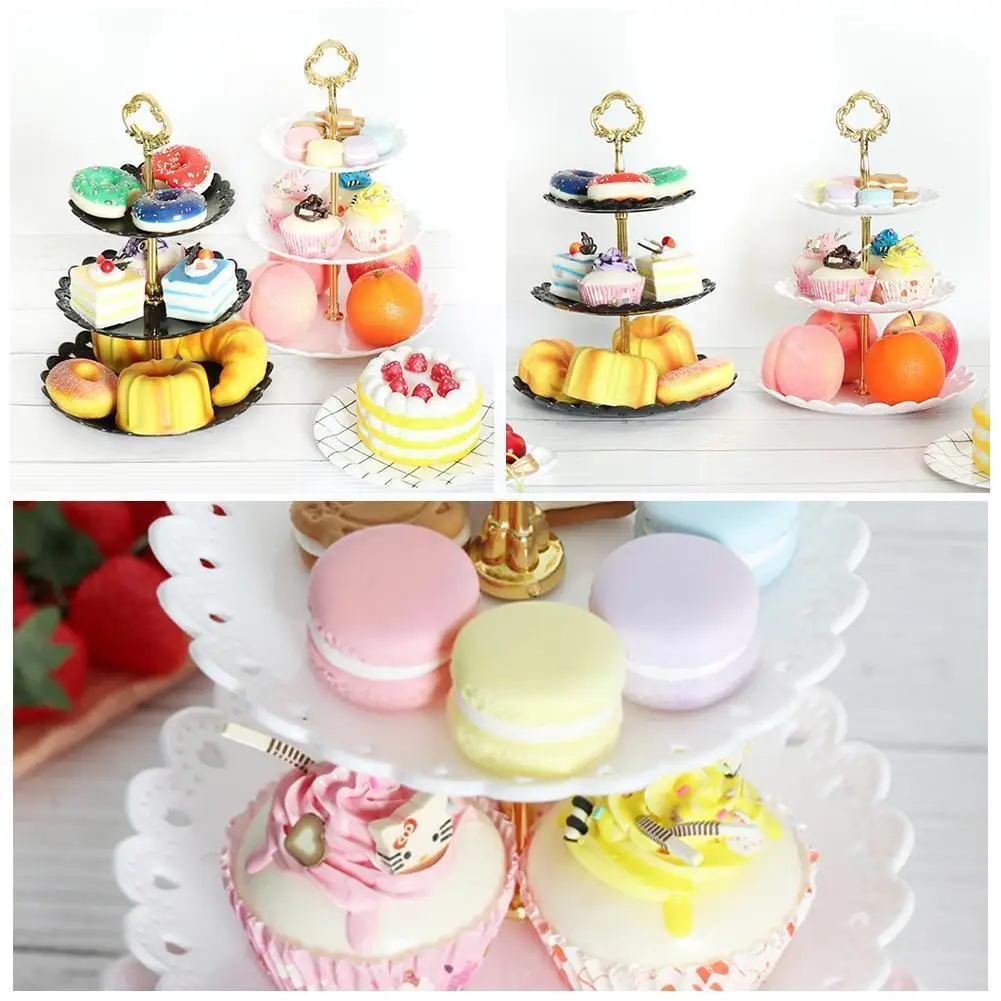 1pc Dessert Tray Plastic Three-tier Celebration Party Display Wedding Simple Fruit Snack Tray Style Cake Stand Drink H2Q2
1pc Dessert Tray Plastic Three-tier Celebration Party Display Wedding Simple Fruit Snack Tray Style Cake Stand Drink H2Q2