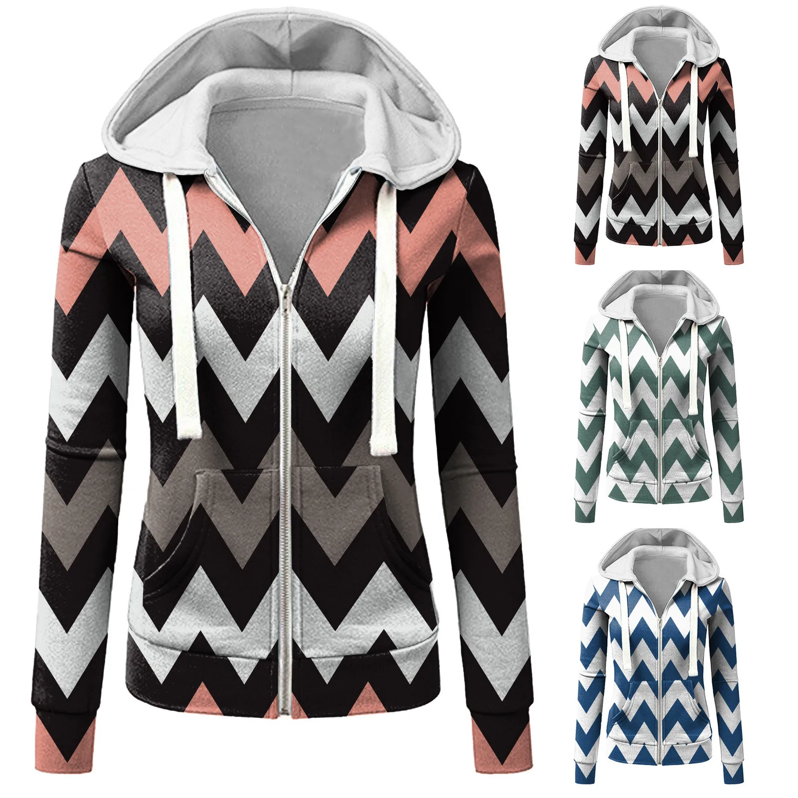Women Sweatshirts Autumn Winter Hoodies Long Sleeve Hoody Ladies Zipper Pocket Patchwork Hooded Sweatshirt Female Outwear
Women Sweatshirts Autumn Winter Hoodies Long Sleeve Hoody Ladies Zipper Pocket Patchwork Hooded Sweatshirt Female Outwear