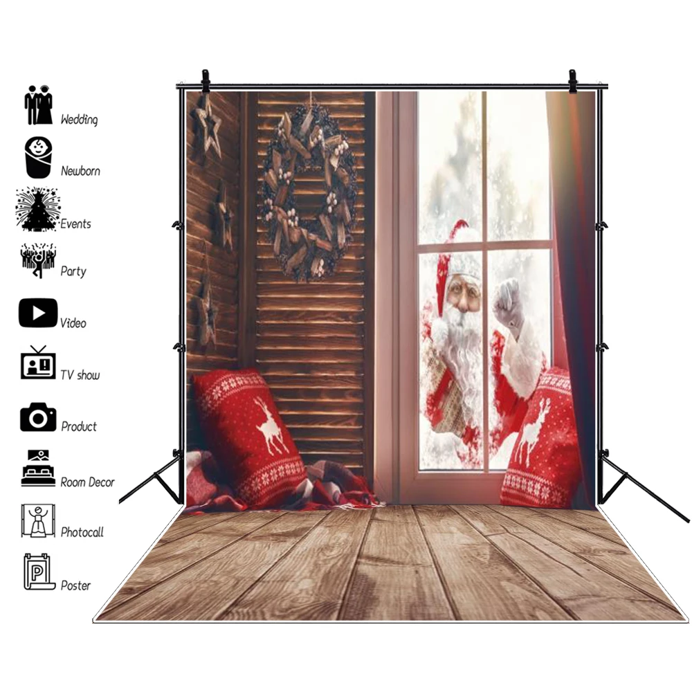 Photography Background Merry Christmas Festivals Santa Clause Window Wood Floor Old House Party Child Interior Photo Backdrops
Photography Background Merry Christmas Festivals Santa Clause Window Wood Floor Old House Party Child Interior Photo Backdrops