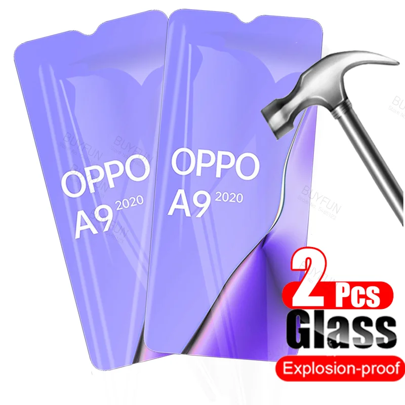 9H Защитное стекло для OPPO A5 A9 2020 Защитная пленка экрана A 5 9 53 31 F11 Pro закаленное