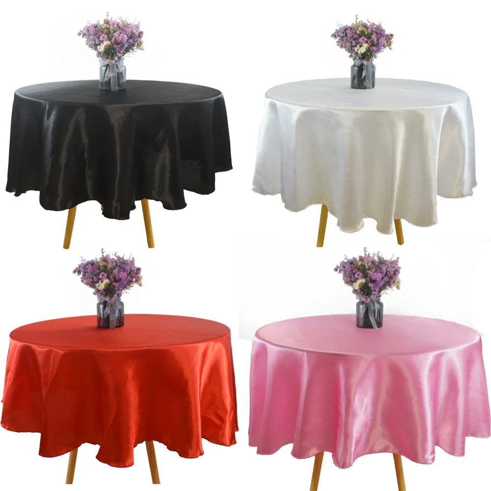 Satin Tablecloth Round 57''90''120'' Table Cover For Wedding Birthday Christmas Halloween Party Decor Table Cloth Home Supplies
Satin Tablecloth Round 57''90''120'' Table Cover For Wedding Birthday Christmas Halloween Party Decor Table Cloth Home Supplies