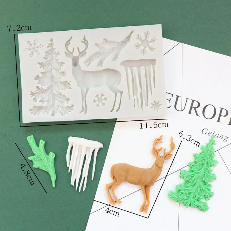 Christmas Cake Theme Fondant Silicone Mold for DIY Pastry Cupcake Dessert Lace Cake Decoration Kitchen Accessories Baking Tool
Christmas Cake Theme Fondant Silicone Mold for DIY Pastry Cupcake Dessert Lace Cake Decoration Kitchen Accessories Baking Tool