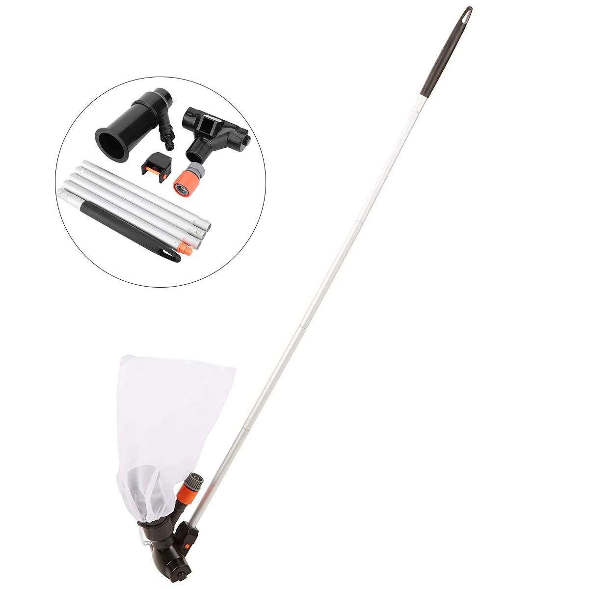 Reusable Pool Jet Vac Underwater Vacuum Cleaner with Brush Bag Pole for Above Ground Pool Spa Pond Fountain
Reusable Pool Jet Vac Underwater Vacuum Cleaner with Brush Bag Pole for Above Ground Pool Spa Pond Fountain