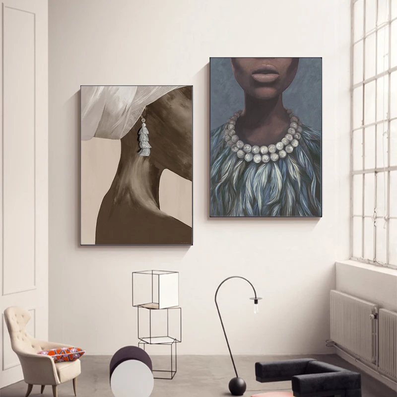 African Black Women Oil Painting on Canvas Nordic Modern Art Posters Print Cuadros and Wall Art Pictures for Living Room Decor
African Black Women Oil Painting on Canvas Nordic Modern Art Posters Print Cuadros and Wall Art Pictures for Living Room Decor