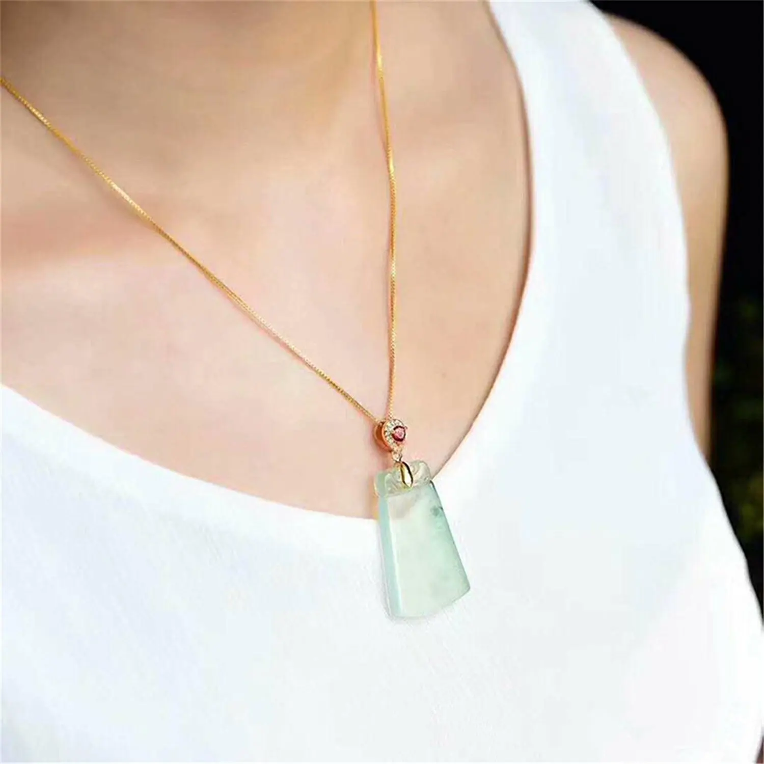 LETSFUN Fine Jewelry Natural Ice Myanmar Jade Pendant Necklace Sweater Chain Gifts Free Shipping
LETSFUN Fine Jewelry Natural Ice Myanmar Jade Pendant Necklace Sweater Chain Gifts Free Shipping
