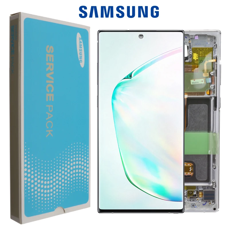 6 8 "100% оригинальный SUPER AMOLED дисплей для SAMSUNG Galaxy NOTE10 + N975 N975F N9750/DS сенсорный экран