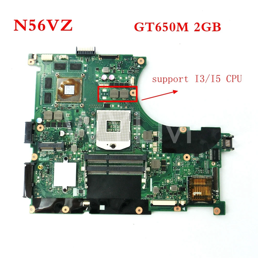 N56VZ Mainboard REV2.3 For ASUS N56VM N56VJ N56VZ N56VB Laptop motherboard N13P-GT-A2 GT650M 2GB 100%fully Tested Free shipping
N56VZ Mainboard REV2.3 For ASUS N56VM N56VJ N56VZ N56VB Laptop motherboard N13P-GT-A2 GT650M 2GB 100%fully Tested Free shipping