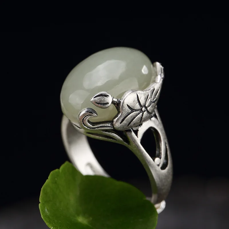 Natural jadeite jade ring with 925 sterling silver rings 925 ring nickles women lotus jade ring for women jade jewelry
Natural jadeite jade ring with 925 sterling silver rings 925 ring nickles women lotus jade ring for women jade jewelry