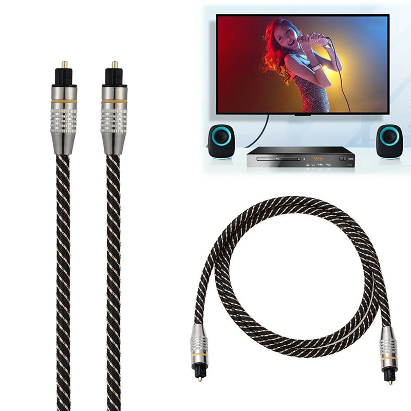 Digital Optical Audio Cable Fiber Optic OD6.0 Toslink Male to Male Audio Cable for PS3 PS4 CD DVD
Digital Optical Audio Cable Fiber Optic OD6.0 Toslink Male to Male Audio Cable for PS3 PS4 CD DVD