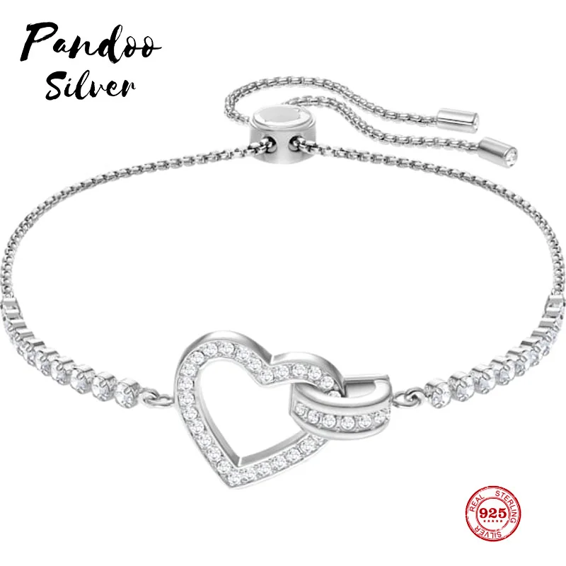 PANDOO Fashion Charm Pure 925 Silver Original 1:1 Copy, Romantic Feminine Love Wild Bracelet Female Luxury Jewelry Gifts
PANDOO Fashion Charm Pure 925 Silver Original 1:1 Copy, Romantic Feminine Love Wild Bracelet Female Luxury Jewelry Gifts