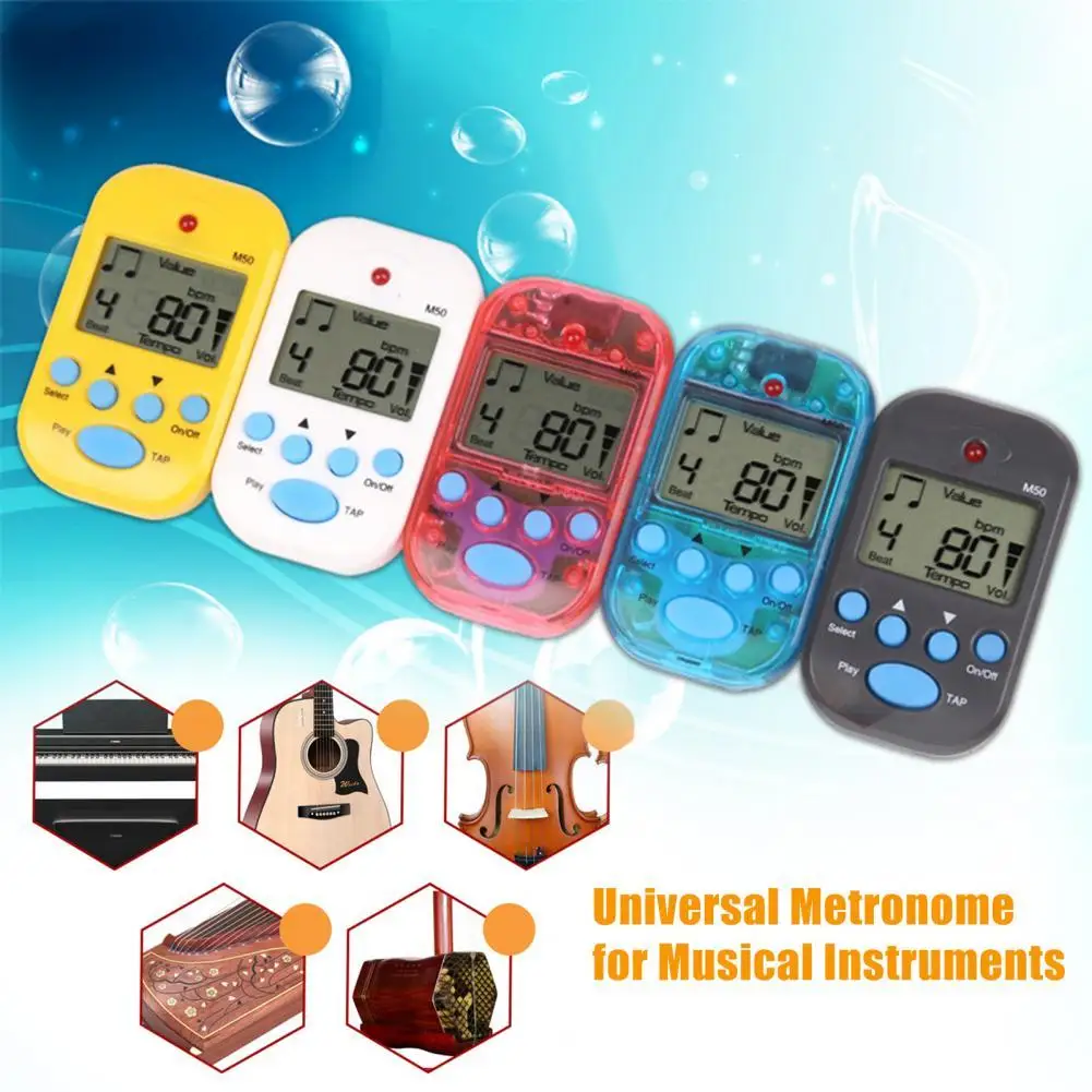 New Mini Electronic Metronome LCD Clip On Digital Plastic Professional Electric Piano Violin Guitar Metronome Rhythm Instrument
New Mini Electronic Metronome LCD Clip On Digital Plastic Professional Electric Piano Violin Guitar Metronome Rhythm Instrument