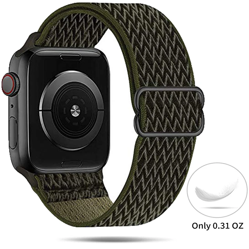 Ремешок нейлоновый Соло для Apple Watch band 44 мм 40 мм 45 мм 41 мм, эластичный регулируемый эластичный браслет для iWatch Series 5 4 3 se 6 7
Ремешок нейлоновый Соло для Apple Watch band 44 мм 40 мм 45 мм 41 мм, эластичный регулируемый эластичный браслет для iWatch Series 5 4 3 se 6 7