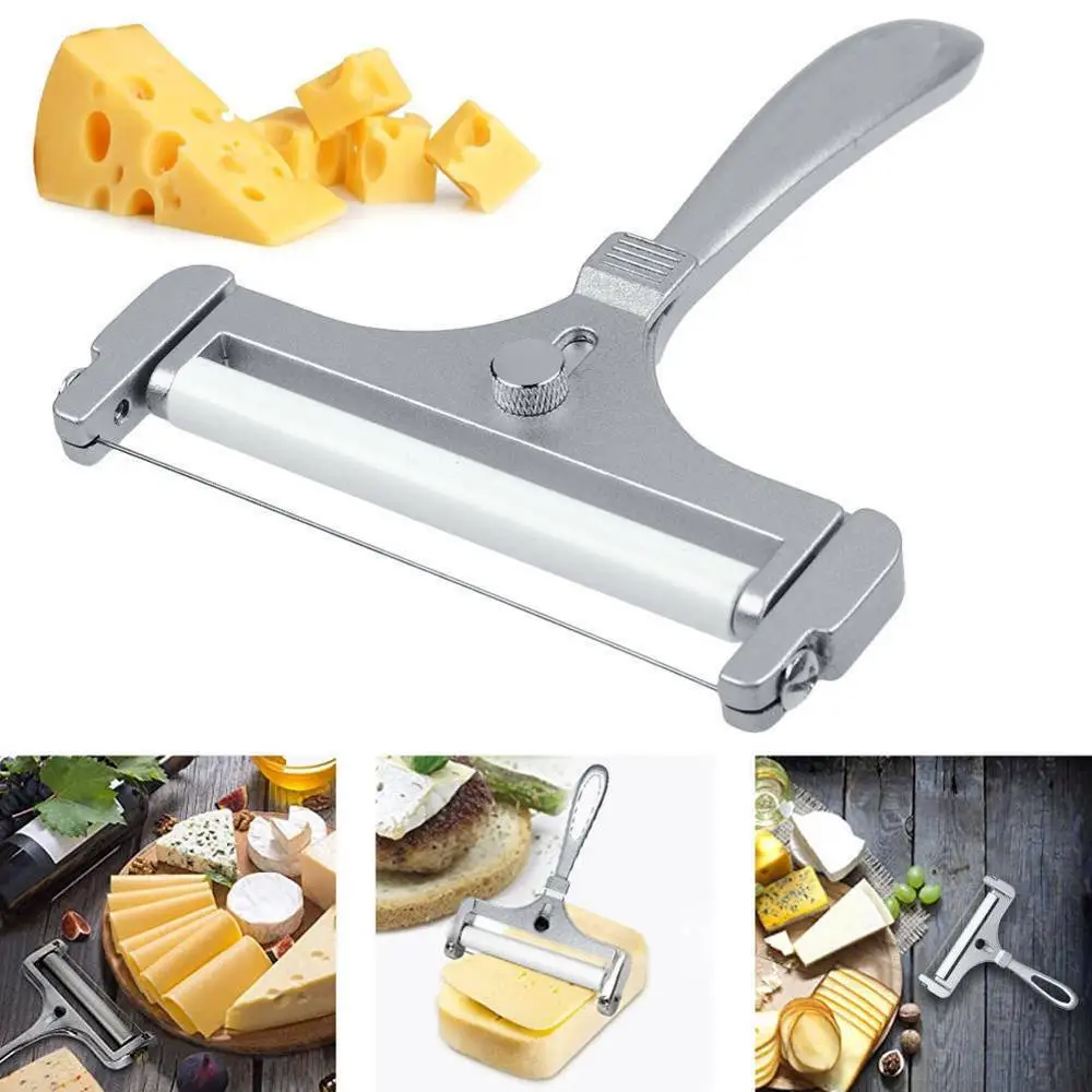 

1pc Cheese Slicer Adjustable Grater Planer Aluminum Butter Nonstick Cheese Butter Rallador Cutter for Home Kitchen Slicing Tool