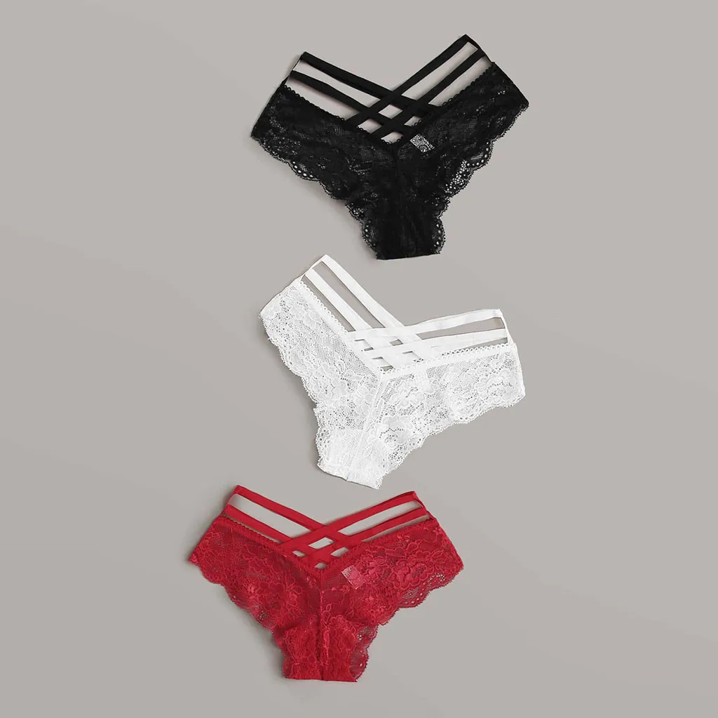 3PC Women Sexy Lace Panties Low-waist Underwear Thong Female G String Breathable Lingerie Temptation Embroidery Intimates
3PC Women Sexy Lace Panties Low-waist Underwear Thong Female G String Breathable Lingerie Temptation Embroidery Intimates