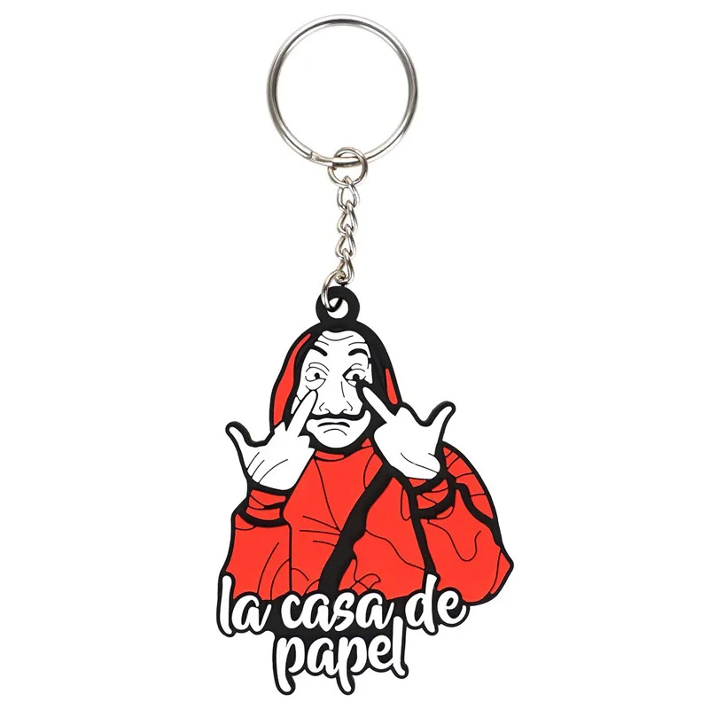 Personality Television Money Heist Dali Mask Keychain High Quality Mask People Key Ring Couple's Charm Bag Pendant Gift 2020
Personality Television Money Heist Dali Mask Keychain High Quality Mask People Key Ring Couple's Charm Bag Pendant Gift 2020