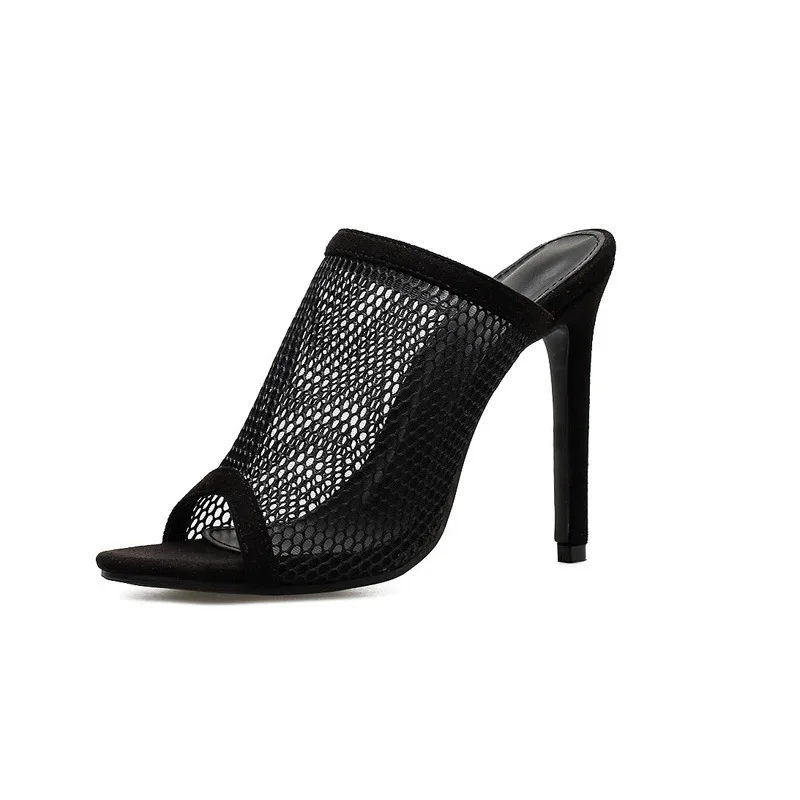 High heeled shoes large size summer new pure color mesh hollow fish mouth thin heel super high heel sandals women's shoes
High heeled shoes large size summer new pure color mesh hollow fish mouth thin heel super high heel sandals women's shoes