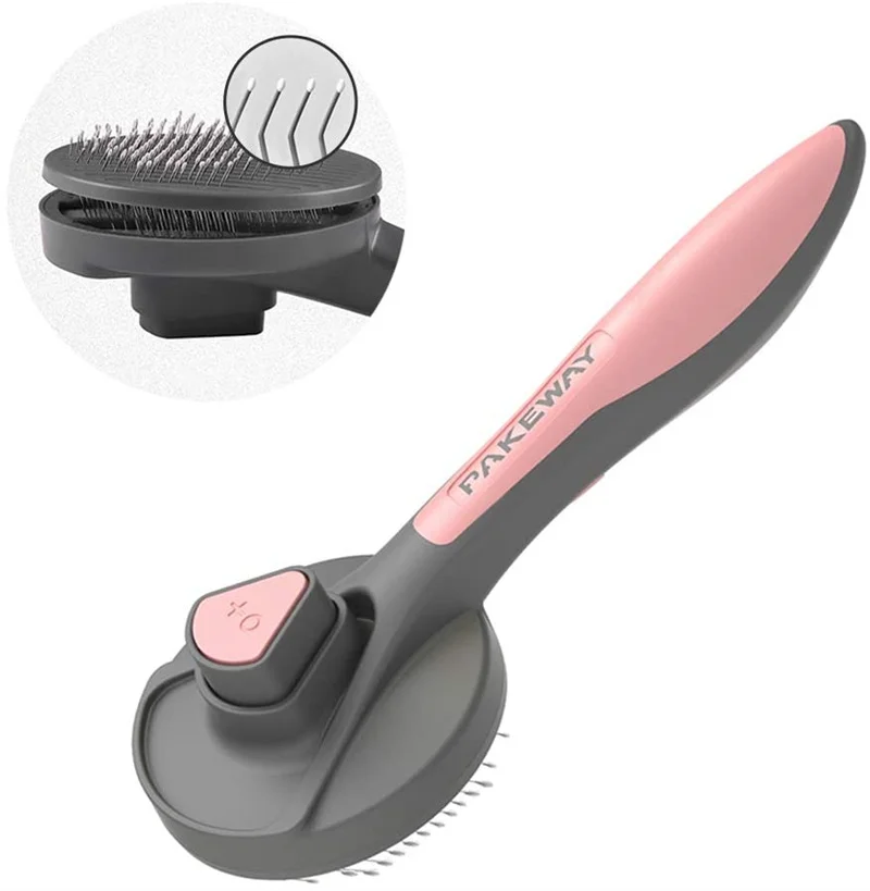 Cat Grooming Brush, Self Cleaning Slicker Brushes for Dogs Cats Pet Grooming Brush Tool Gently Removes Loose Undercoat
Cat Grooming Brush, Self Cleaning Slicker Brushes for Dogs Cats Pet Grooming Brush Tool Gently Removes Loose Undercoat