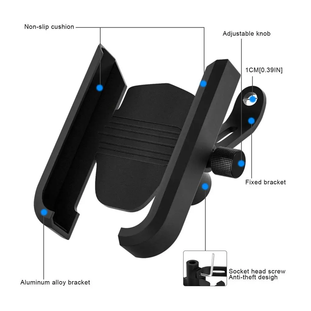 Motorcycle Bike Mobile Phone Holder Aluminum Bicycle Riding Bracket GPS Mount Handlebar Stand Support inch Smartphones
Motorcycle Bike Mobile Phone Holder Aluminum Bicycle Riding Bracket GPS Mount Handlebar Stand Support inch Smartphones