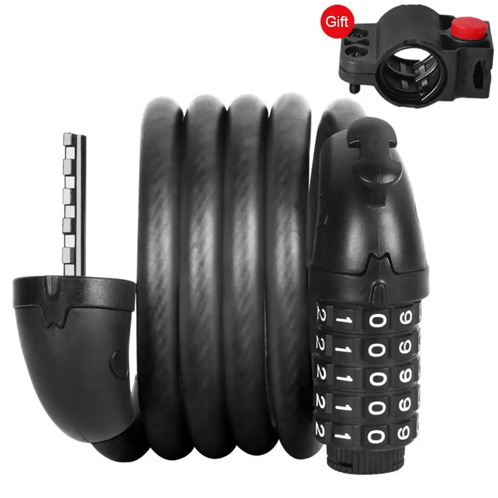 Bicycle Five-Digit Combination Lock Bicycle Lock Five-Digit Anti-Theft Combination Lock Password 1.2m Matte Black Code
Bicycle Five-Digit Combination Lock Bicycle Lock Five-Digit Anti-Theft Combination Lock Password 1.2m Matte Black Code