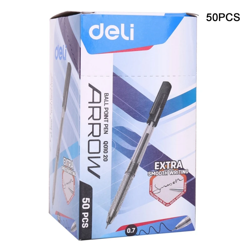 Deli Medium Oil Pen 0.7mm mini head 50 pcs/box nib tungsten carbide ball is not easy to dry ink, sealed and dry
Deli Medium Oil Pen 0.7mm mini head 50 pcs/box nib tungsten carbide ball is not easy to dry ink, sealed and dry
