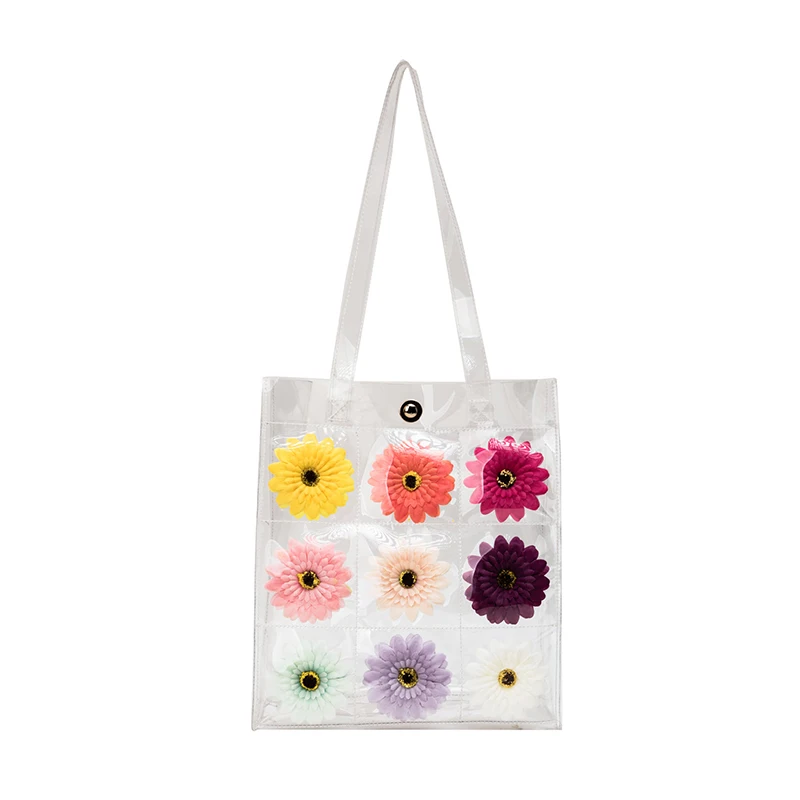 Colorful Flower Women Clear Shopping Bag Women Messenger Bags PVC Purses and Handbags Clutch Bag Female High-Capacity
Colorful Flower Women Clear Shopping Bag Women Messenger Bags PVC Purses and Handbags Clutch Bag Female High-Capacity