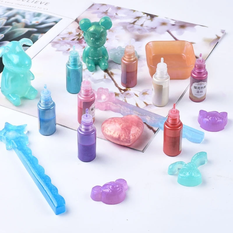12 Color Epoxy Resin Pigment Pearl Liquid Resin Colorant Polarizing Pigment Kit 85LF
12 Color Epoxy Resin Pigment Pearl Liquid Resin Colorant Polarizing Pigment Kit 85LF