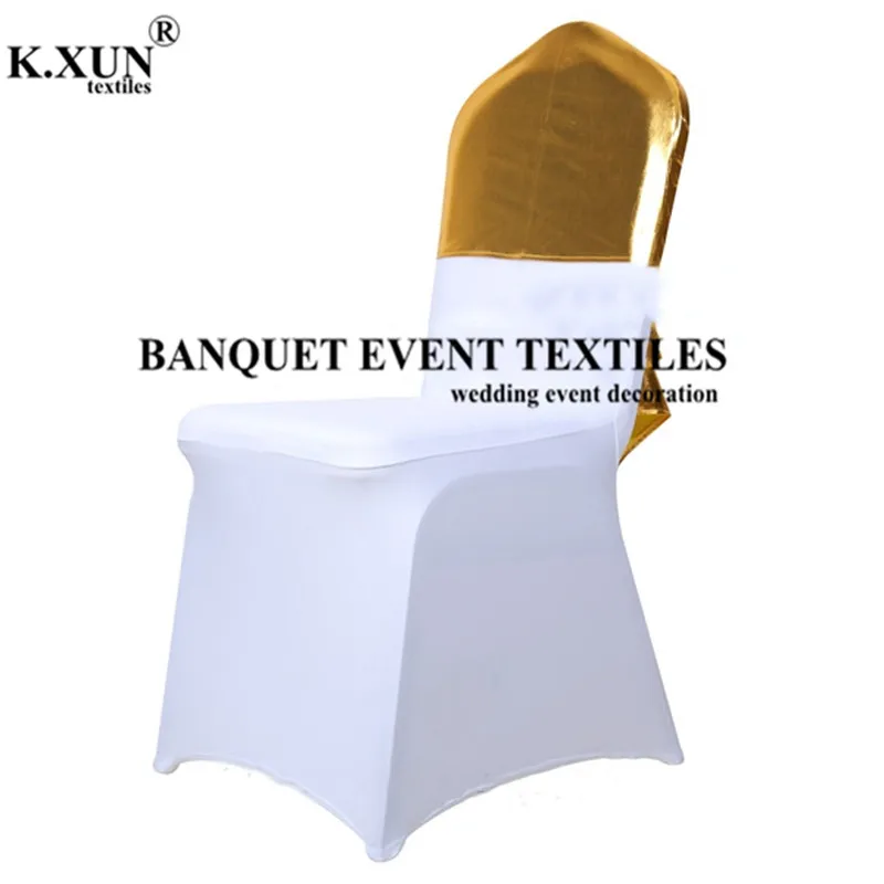 Silver Gold Bronzing Coated Metallic Spandex Chair Cap Cover Banquet Chair Hood For Wedding Event Party Decoration
Silver Gold Bronzing Coated Metallic Spandex Chair Cap Cover Banquet Chair Hood For Wedding Event Party Decoration