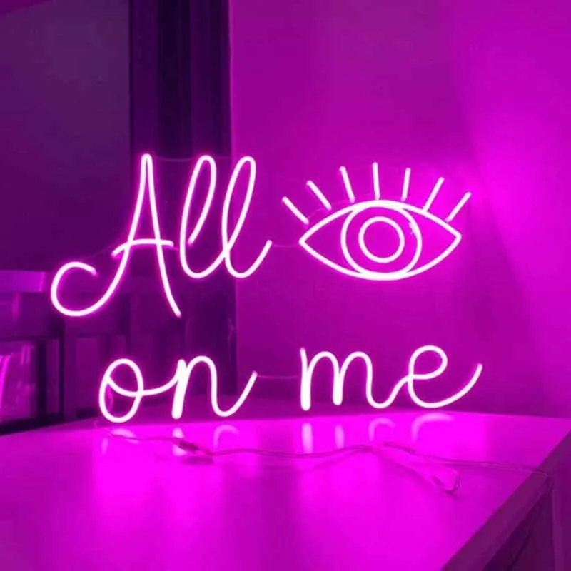 Светодиодный неоновый светильник All eye on me, красивый бар, для бизнеса, дома, спальни, украшение для стены, спальни
Светодиодный неоновый светильник All eye on me, красивый бар, для бизнеса, дома, спальни, украшение для стены, спальни