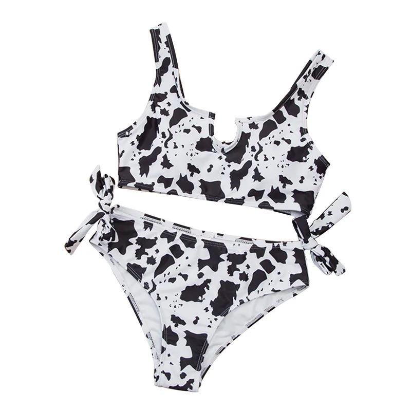 Womens Printed 2Pcs Bikini Suit Swimsuit Summer Sexy Low Neck Crop Tank Tops with Bow Decorations Triangle Bottoms for Swimming
Womens Printed 2Pcs Bikini Suit Swimsuit Summer Sexy Low Neck Crop Tank Tops with Bow Decorations Triangle Bottoms for Swimming