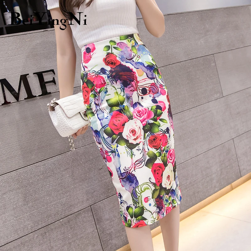 Beiyingni High Waist Skirt Women Floral Print Vintage Skinny Work Wear Elastic Bodycon Skirts Office Ladies Elegant Pencil Skirt
Beiyingni High Waist Skirt Women Floral Print Vintage Skinny Work Wear Elastic Bodycon Skirts Office Ladies Elegant Pencil Skirt