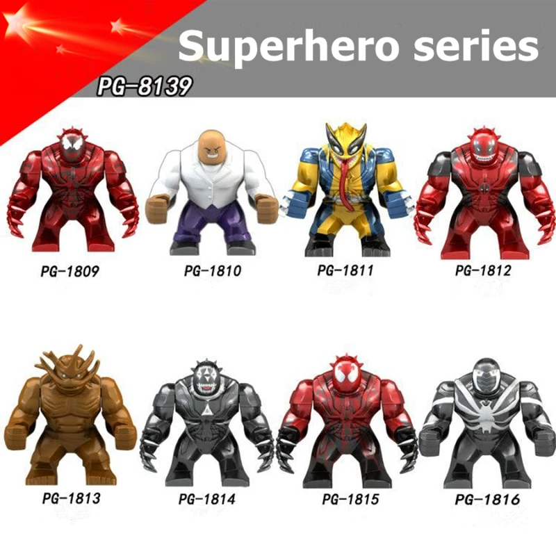 Marvel Avengers Venom Deadpool Coyotes Kingpin Massacre Groot Doll Toy Building Block Action Assembling Captain America Toys
Marvel Avengers Venom Deadpool Coyotes Kingpin Massacre Groot Doll Toy Building Block Action Assembling Captain America Toys