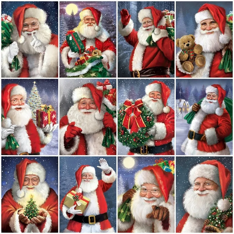 5D DIY Diamond Painting Kits Santa Claus Full Round With AB Drill Diamond Embroidery Cartoon Rhinestone Art Christmas Decoration
5D DIY Diamond Painting Kits Santa Claus Full Round With AB Drill Diamond Embroidery Cartoon Rhinestone Art Christmas Decoration