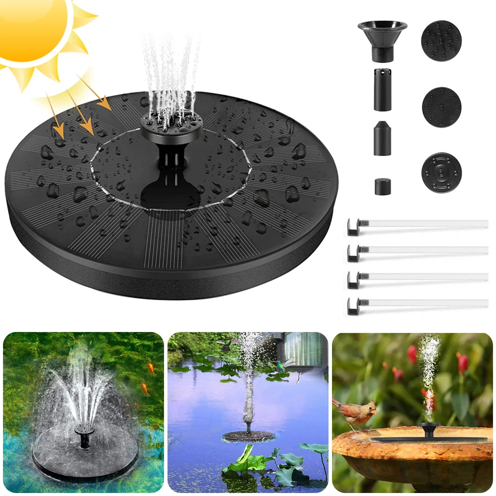 1.4W Solar Fountain Pump Solar Bird Bath Fountain Pump Water Pump for Garden Pond Fish Floating Water Tank Garden Decoration
1.4W Solar Fountain Pump Solar Bird Bath Fountain Pump Water Pump for Garden Pond Fish Floating Water Tank Garden Decoration