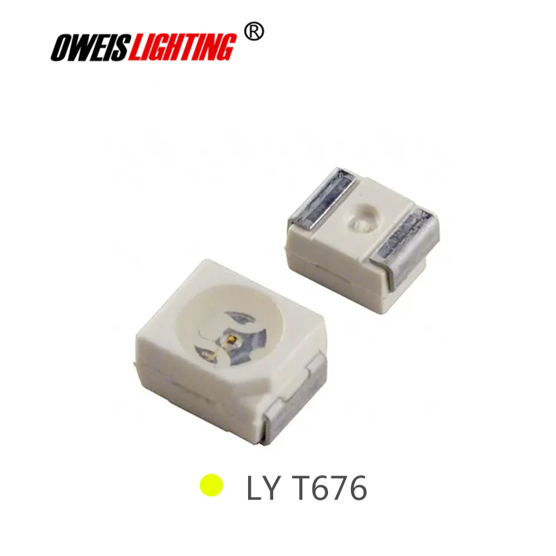 

10PCS LY T676 LYT676 3528 YELLOW SMD LED PLCC-2 587-591NM 267.5mcd 20mA 2.2v ( LY T676-S1T1-26-Z )