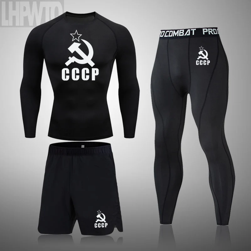 3 шт./компл. мужской спортивный костюм Rashguard MMA компрессионный спортивный костюм для спортзала CCCP одежда для бега спортивная одежда трико для...
3 шт./компл. мужской спортивный костюм Rashguard MMA компрессионный спортивный костюм для спортзала CCCP одежда для бега спортивная одежда трико для...