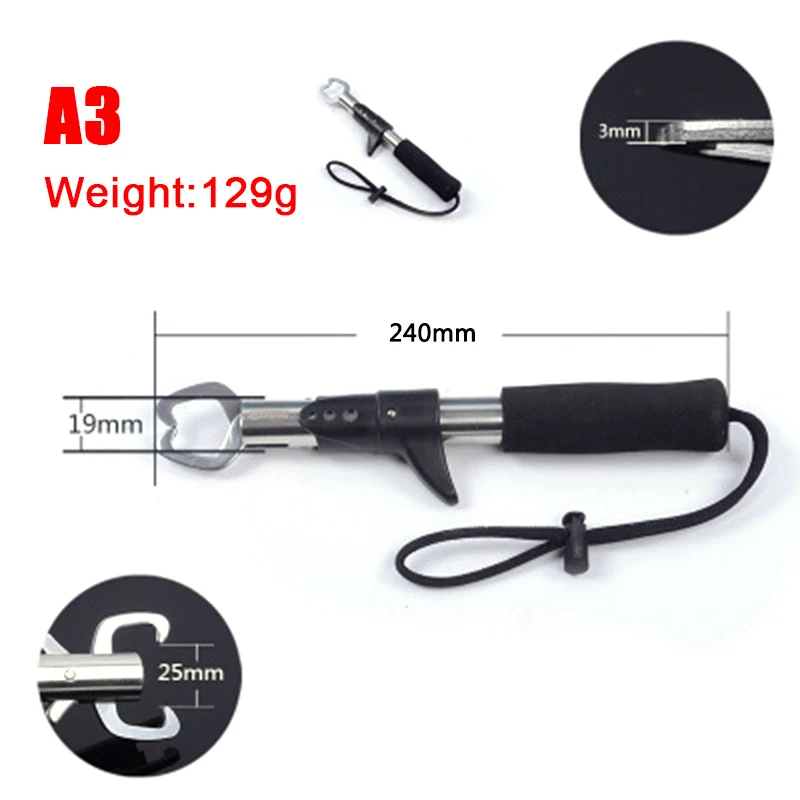 Control Fish Clamp Device Lures Stainless Steel Fishing Lip Grip Holder Grabber Pliers Fishing Gear Max Drag 15Kg
Control Fish Clamp Device Lures Stainless Steel Fishing Lip Grip Holder Grabber Pliers Fishing Gear Max Drag 15Kg